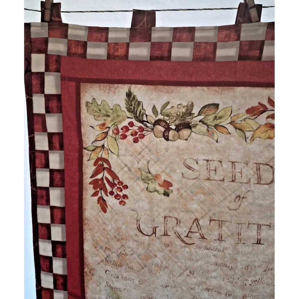 Seeds of Gratitude Quilted Panel
